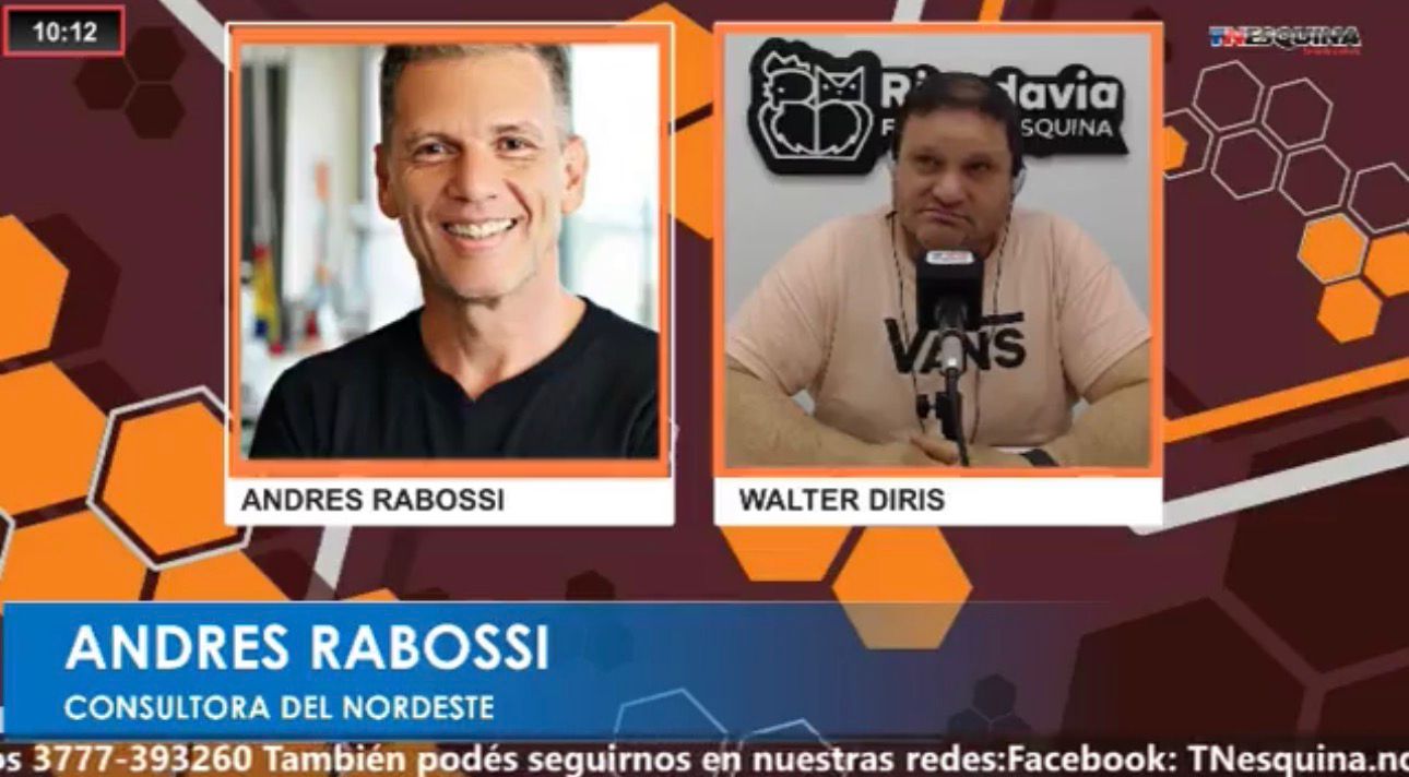 Política: el consultor Andres Rabossi señalo que Rohner encabeza la intencion de voto en Esquina